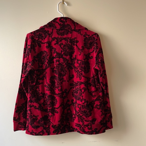 Style by Macy’s Red Velour Jacket - Picture 5 of 5